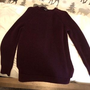 Maroon tunic sweater